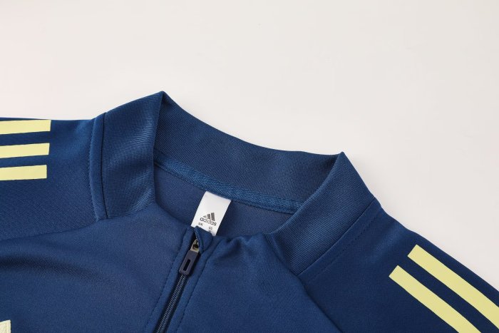 2025 AD Blue Half Pull Tracksuit 