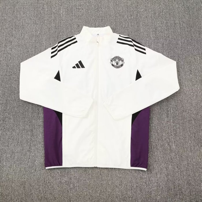 25-26 Man Utd White Windbreaker