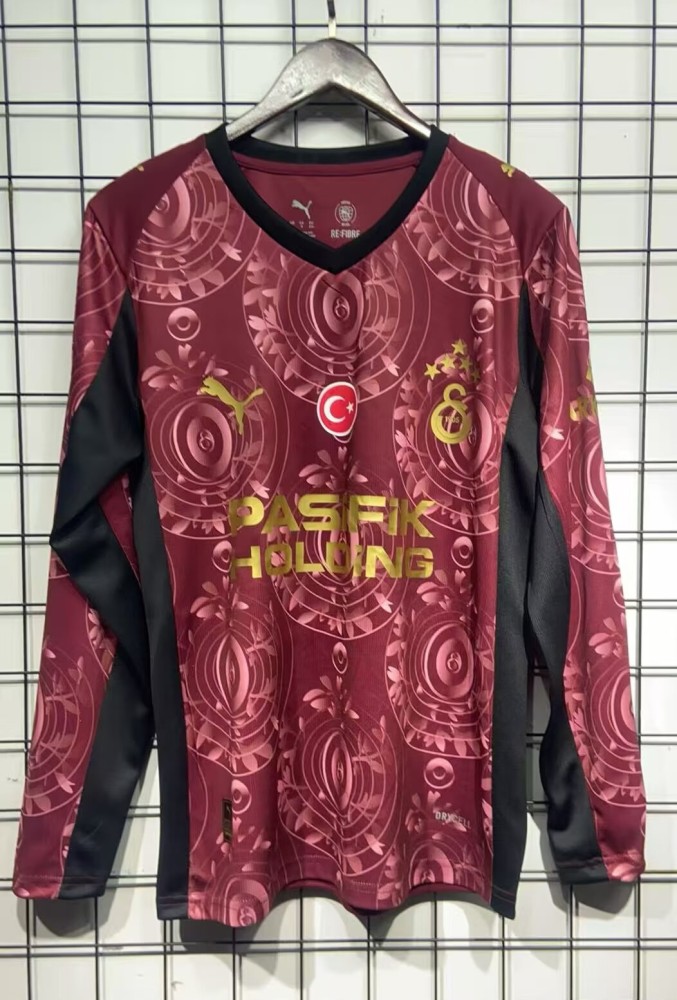 25-26 Galatasaray Third Long Sleeve Fans Soccer Jersey (五星)
