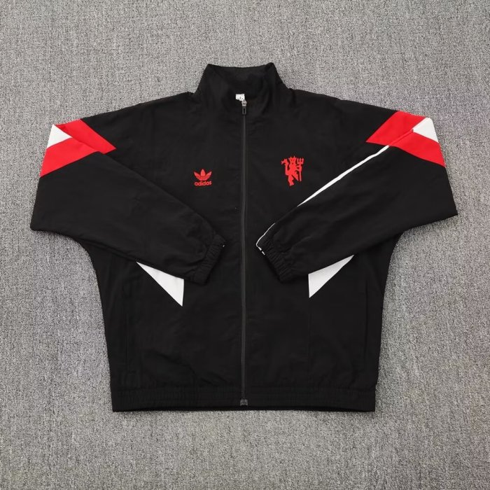 25-26 Man Utd Black Windbreaker