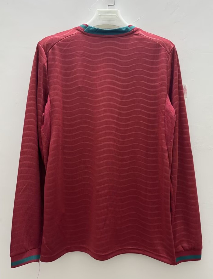 2026 Portugal Home Long Sleeve Fans Soccer Jersey*长袖