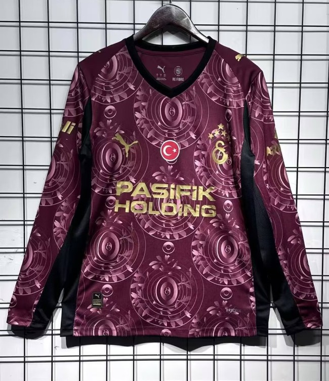 25-26 Galatasaray Third Long Sleeve Fans Soccer Jersey (五星)