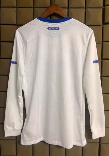 2010 Netherlands Away Long sleeves Retro Soccer Jersey