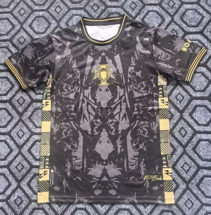 25-26 Portugal Black Special Edition Fans Soccer Jersey