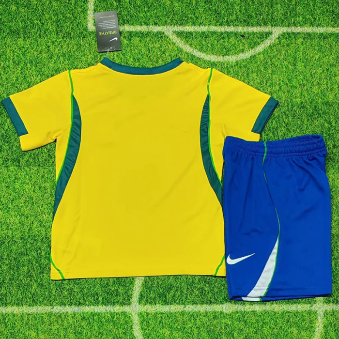2026 Brazil Home Kids Soccer Jersey