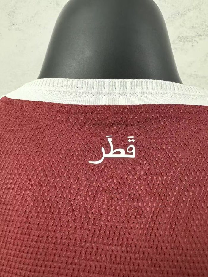 2026 Qatar Home Player Version Soccer Jersey