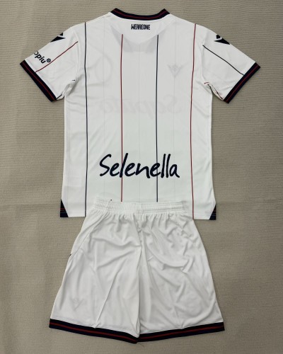 25-26 Bologna Away Kids Soccer Jersey