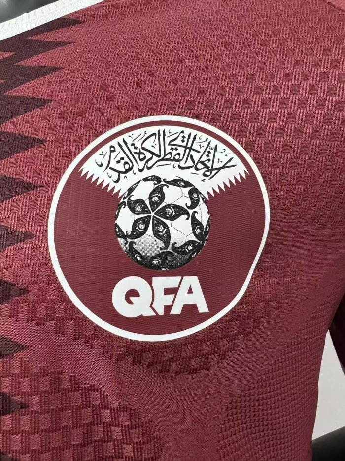 2026 Qatar Home Player Version Soccer Jersey