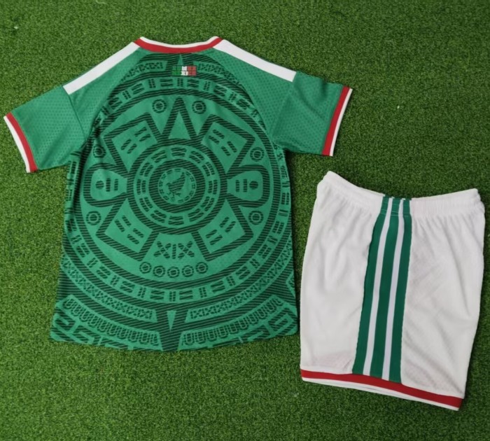 2026 World Cup Mexico Home Player Version Kids Soccer Jersey(球员童装)