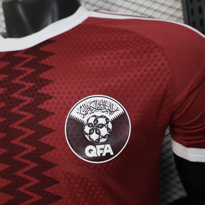 2026 Qatar Home Player Version Soccer Jersey