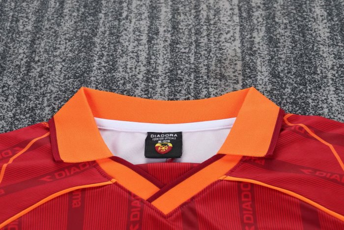 1999-2000 Roma Home Retro Kids Soccer Jersey