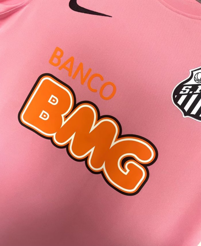 2012-2013 Santos FC Pink Retro Soccer Jersey