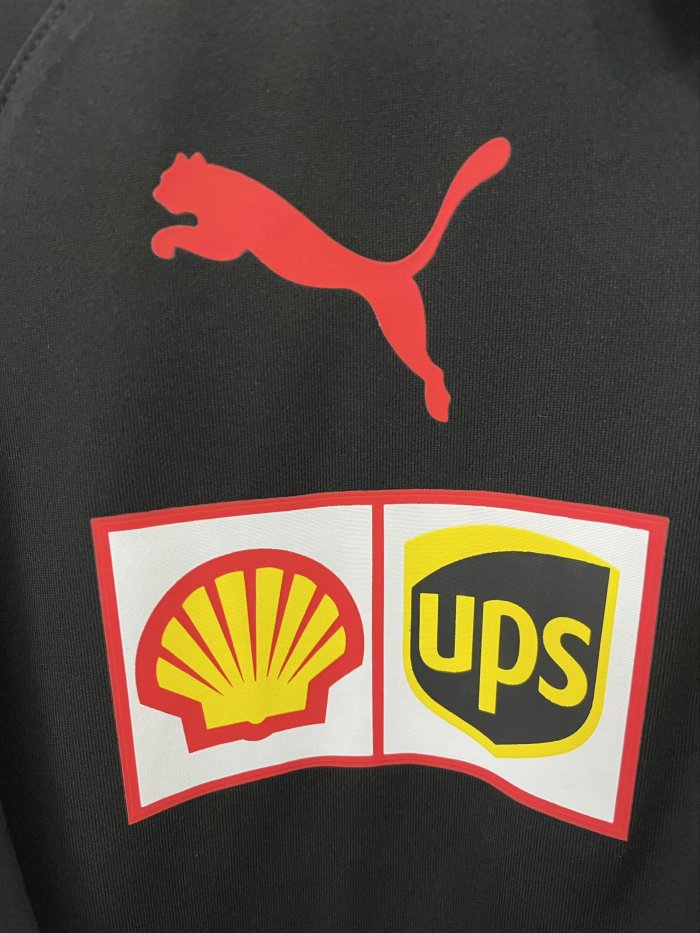 2025 F1 Ferrari New Pattern Black Short Sleeve Racing Suit