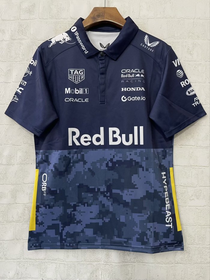 2025 F1 Red Bull New Pattern Short Sleeve Racing Suit