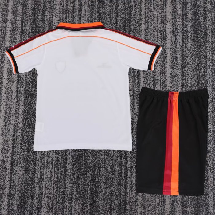1998-1999 Roma Away Retro Kids Soccer Jersey