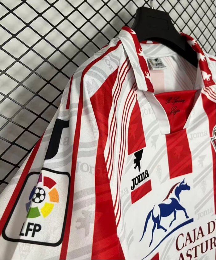 1995-1996 Gijon Home Retro Soccer Jersey