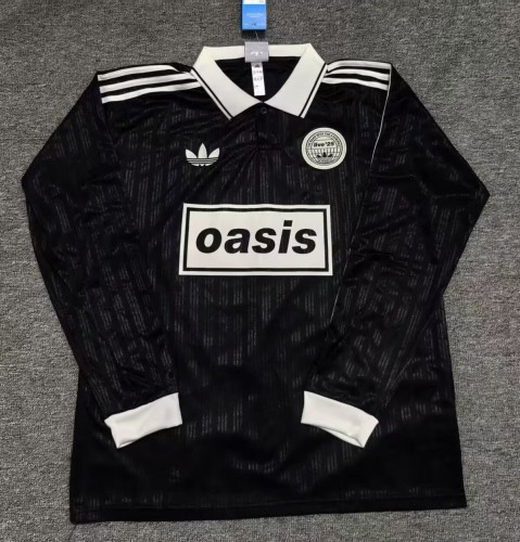 2025 AD Oasis Joint Edition #25 Black Long Sleeve Polo Short Sleeve