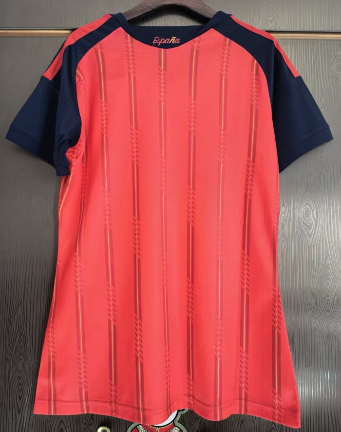 2026 World Cup Spain Home Women Soccer Jersey (女)