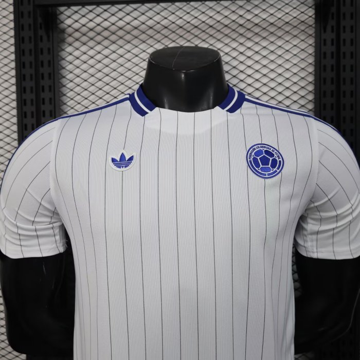 2026 Colombia White Casual Version Player Version Soccer Jersey