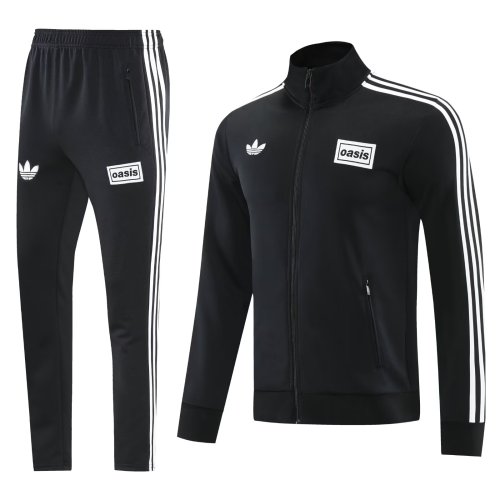 2025 AD Black Jacket Tracksuit 