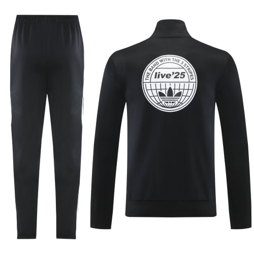 2025 AD Black Jacket Tracksuit 