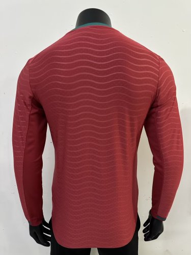 2026 Portugal Home Long Sleeve Player Version Soccer Jersey (长袖球员)