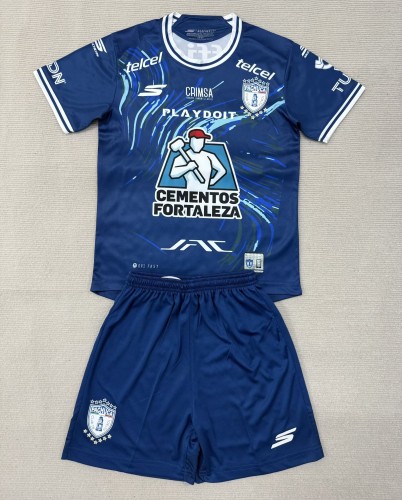 25-26 Pachuca Away Kids Soccer Jersey