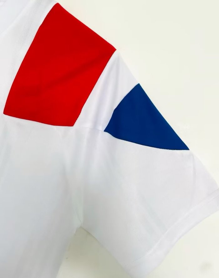 2020 France White Anniversary Edition Retro Soccer Jersey