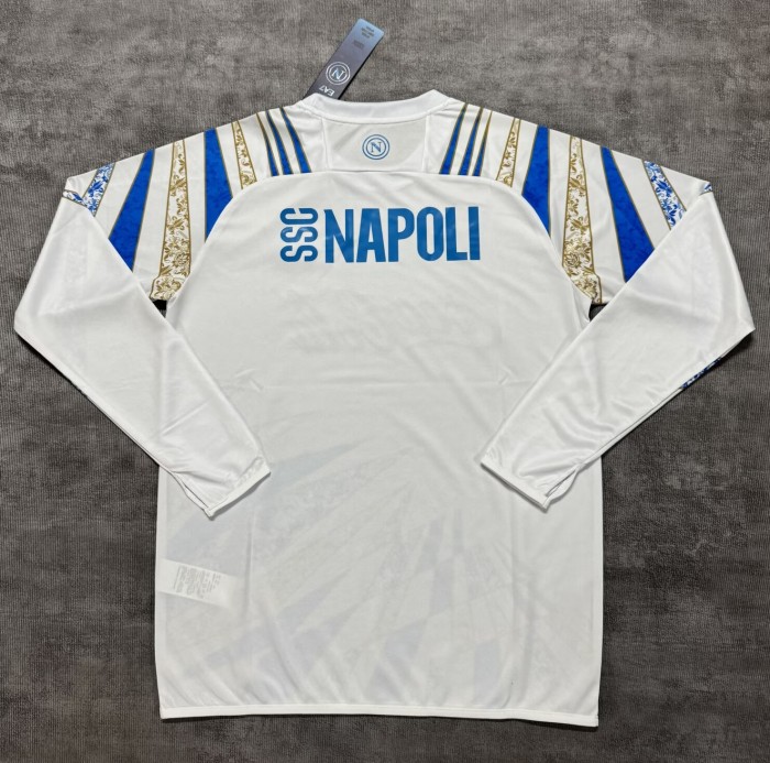25-26 Napoli White Long sleeves Training Shirts