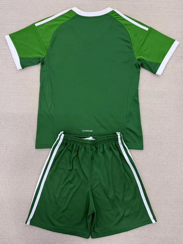 25-26 Mexico Green Goalkeeper Kids Soccer Jersey