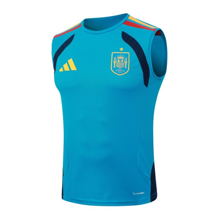 2026 Spain Blue High Quality Player Version Tank Top And Shorts Suit (球员套装)