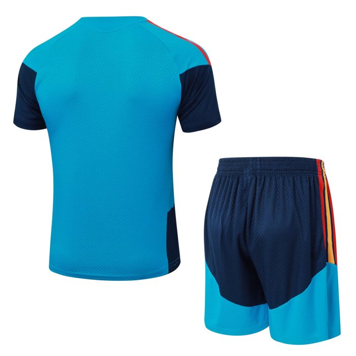 2026 Spain Blue High Quality Player Version Training Short Suit (球员套装)