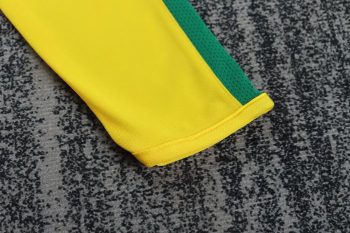 2002 Brazil Home Long sleeves Retro Kids Soccer Jersey