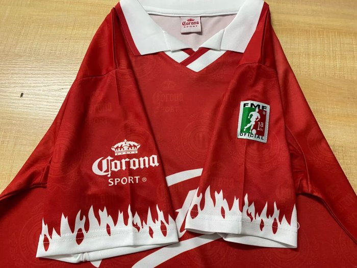1997-1998 Toluca Home Retro Soccer Jersey