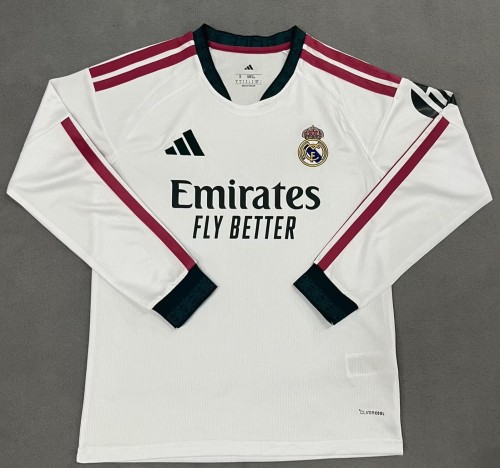 2026 RMA Home Long Sleeve Fans Soccer Jersey (长袖)
