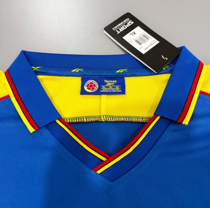 1998 Colombia Away Retro Soccer Jersey