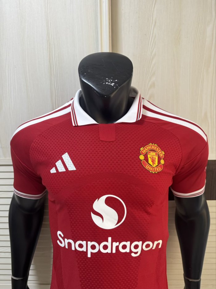 2026 Man Utd Home Player Version Soccer Jersey