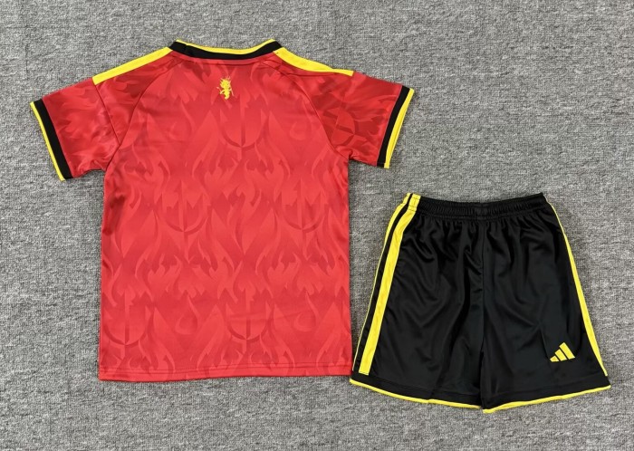 2026 World Cup Belgium Home Kids Soccer Jersey