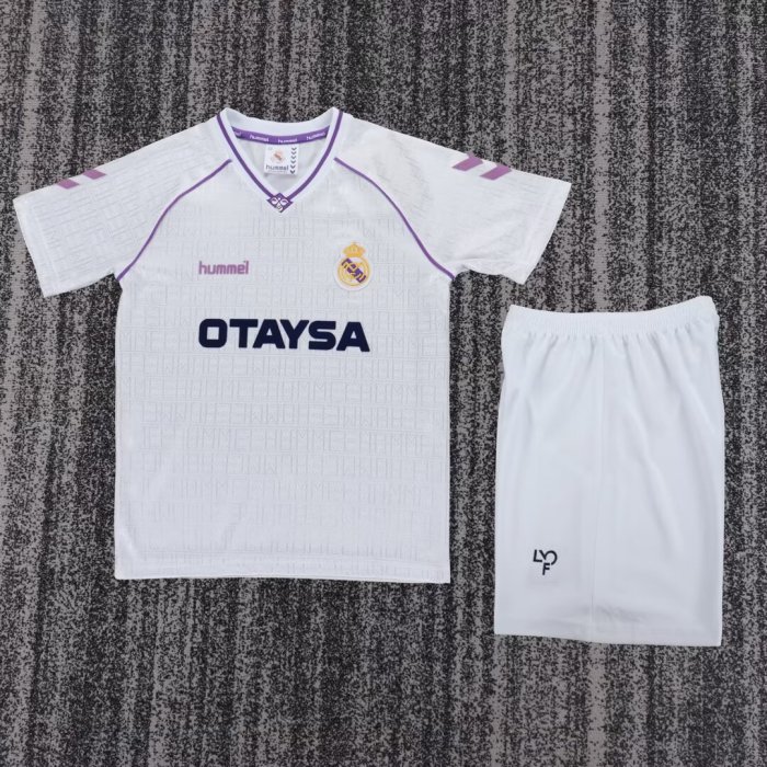 1990-1992 RMA Home Retro Kids Soccer Jersey