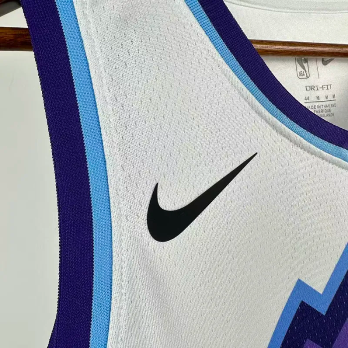 25-26 JAZZ BAILEY #19 White Top Quality Hot Pressing NBA Jersey