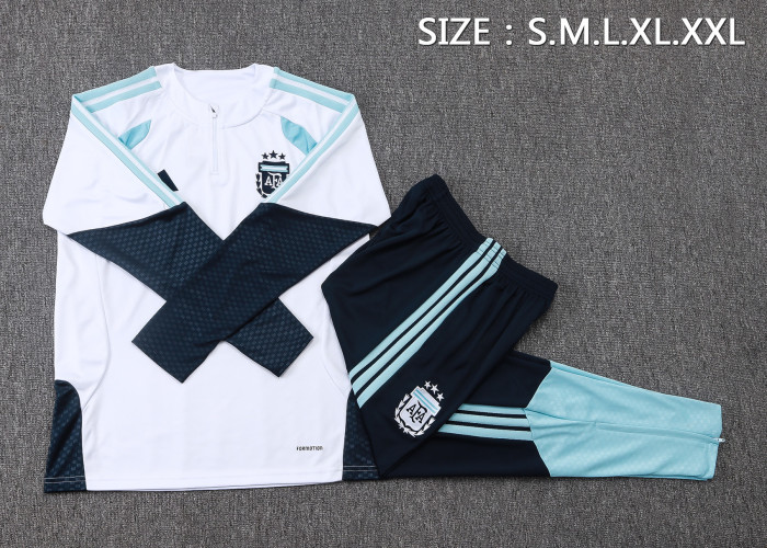 26-27 Argentina High Quality Half Pull Tracksuit