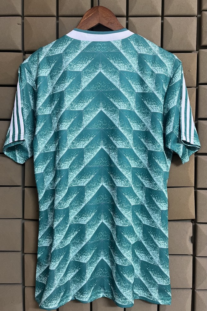 1990 Germany Green Retro Soccer Jersey