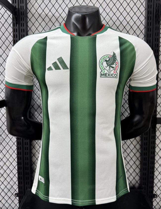 2026 Mexico White Green Special Edition Player Version Soccer Jersey