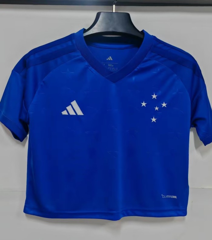 2026 Cruzeiro Home Women Cheerleading Short-sleeved (女)