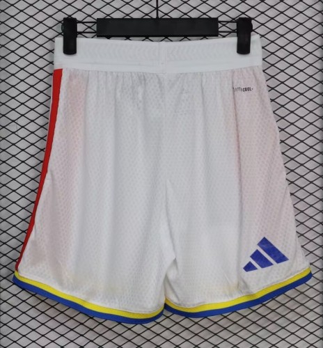 2026 Colombia White Player Version Shorts Pants (球员短裤)