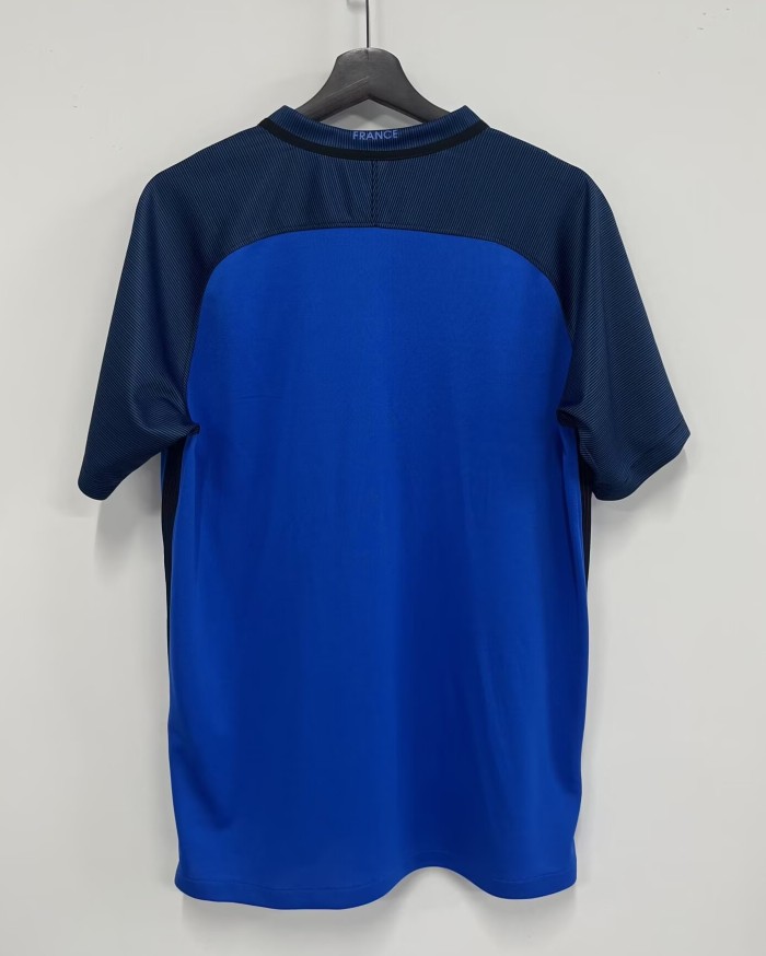 2016 France Home Retro Soccer Jersey