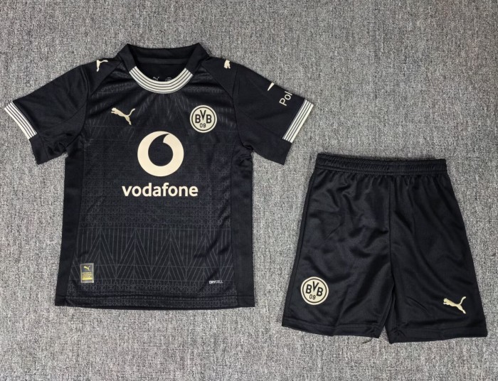 26-27 Dortmund Black Special Edition Kids Soccer Jersey