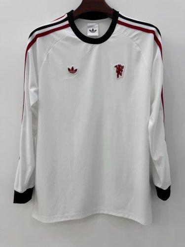 26-27 Man Utd White Long Sleeve Training shirts