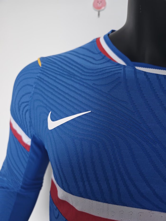 26-27 France Blue Special Edition Long Sleeves Player Version Soccer Jersey