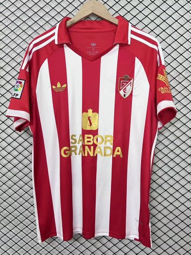 26-27 Granada Red Retro Version Fans Soccer Jersey